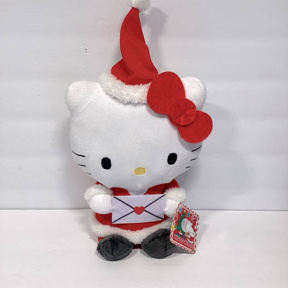 COPY - Sanrio Holiday Hello Kitty Plush with Santa Hat 13”Christmas Stuffed Ani…